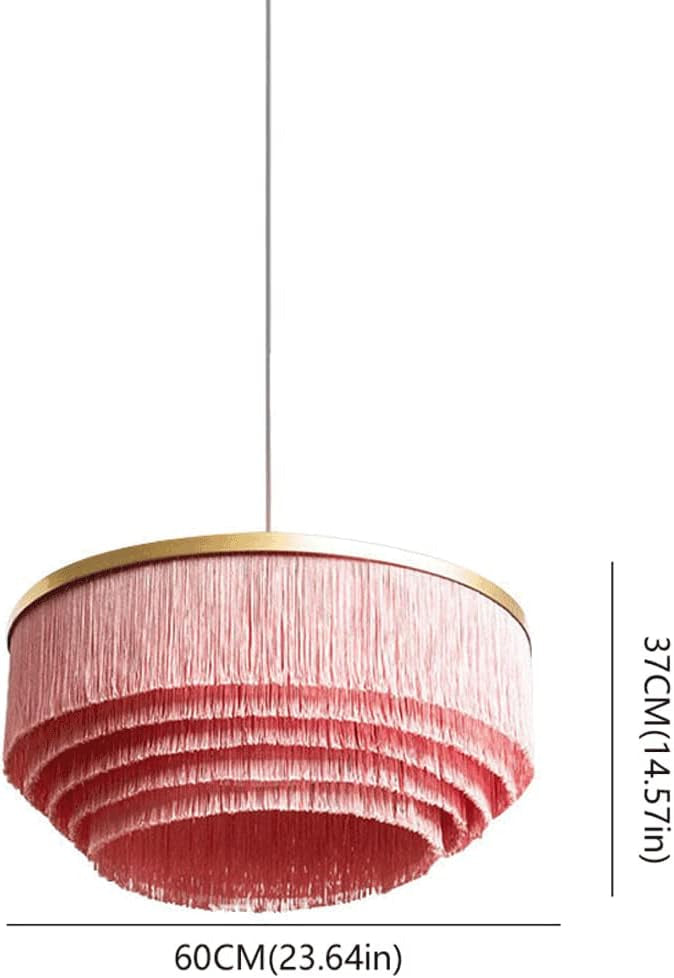 Colorful Ceiling Lamps | Luxury Fixture with Organic Cotton Shade - Pendant Lamps