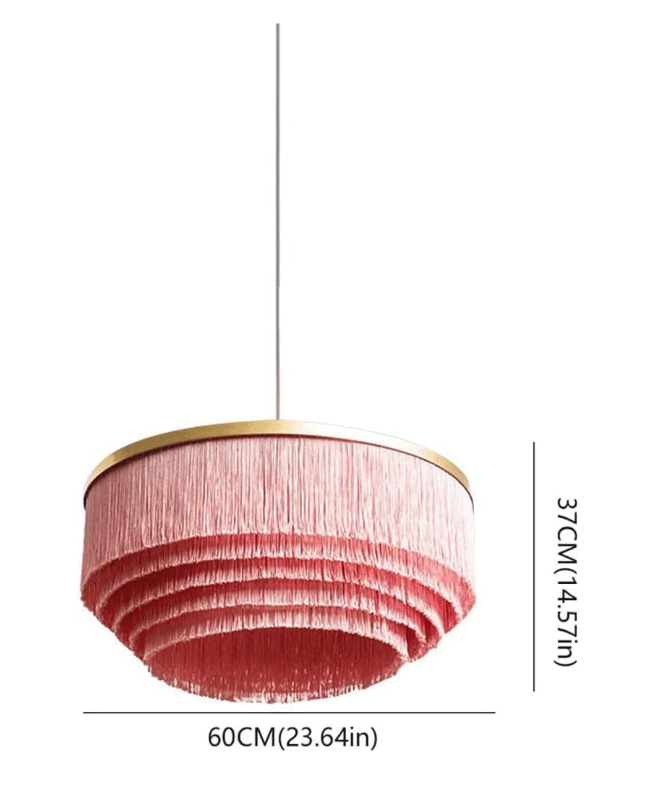 Colorful Ceiling Lamps | Luxury Fixture with Organic Cotton Shade - Pendant Lamps