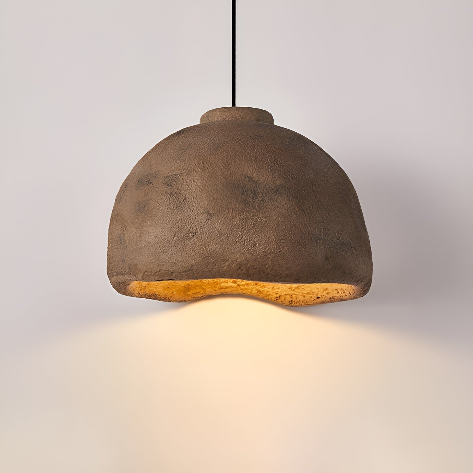 Japandi Wabi-sabi Chandelier | Minimalist Earth-toned Ceramic |artisan Craftsmanship | Lighting for Elegant Interiors