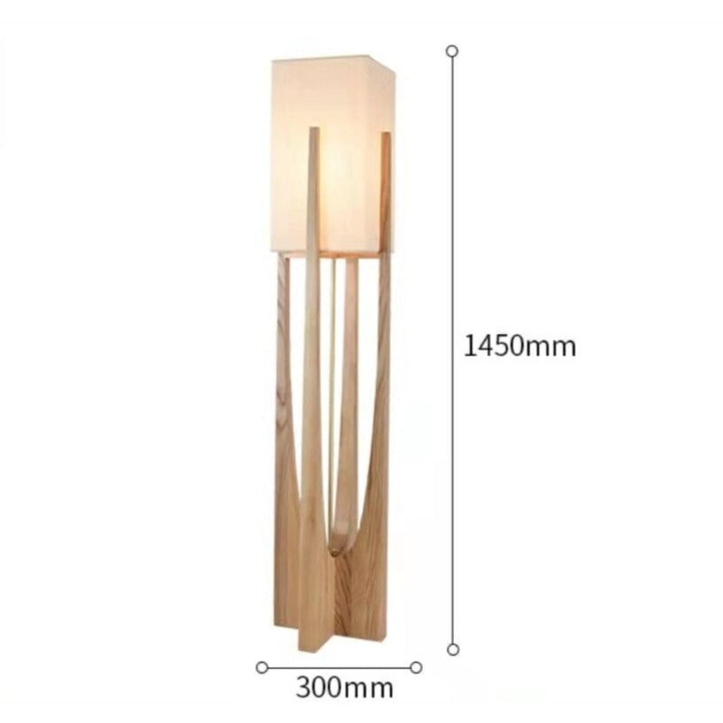 Handmade Wood Lamp Modern Wooden Floor and Table Lamps | Japandi Wabi-sabi & Cottagecore - Minimalist Floor Lamps