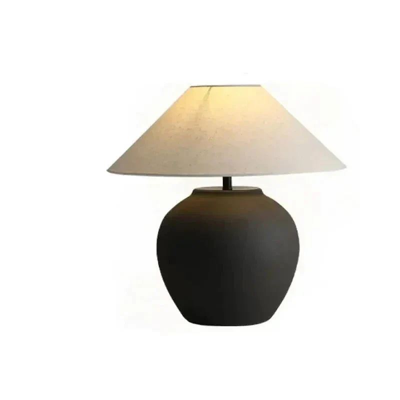 Elegant Ceramic Led Table Lamp | Japandi-inspired Design | Perfect for Modern Minimalist Interiors - Lamps