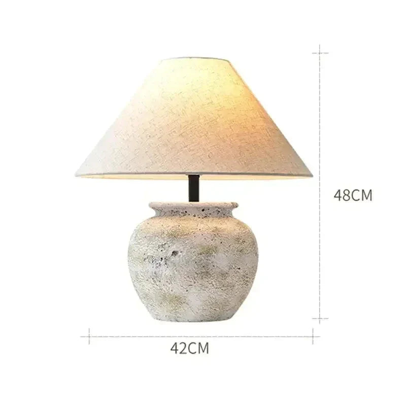 Ceramic Table Lamp | Designer Italian | White Minimalism Light for Living Room Bedroom - Minimalist Lamps