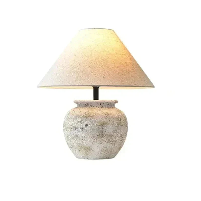 Ceramic Table Lamp | Designer Italian | White Minimalism Light for Living Room Bedroom - Minimalist Lamps