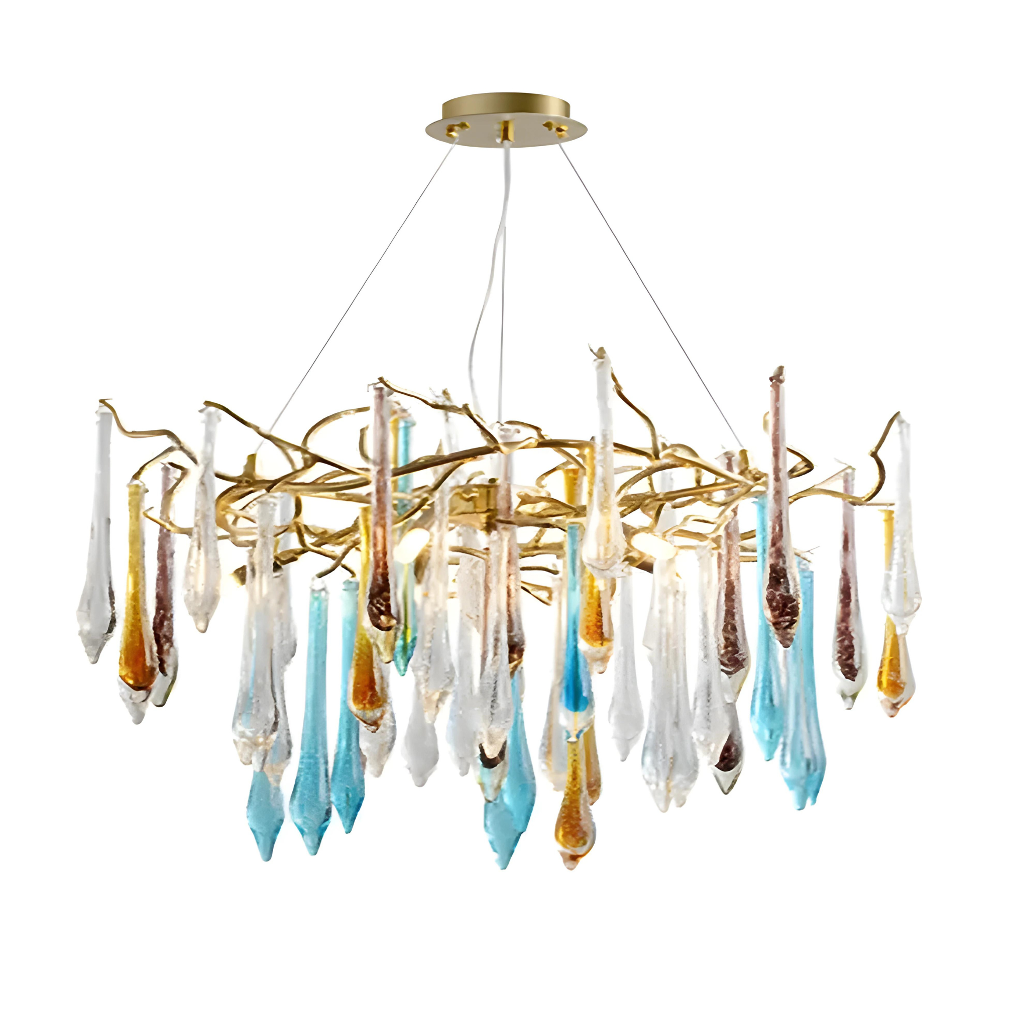 Colorful Luxury Crystal Chandelier for Living Room Stair Dining - Chandeliers