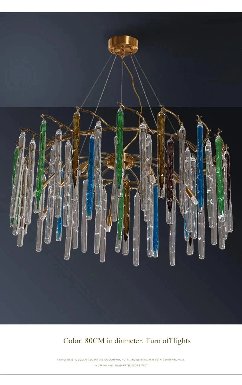 Colorful Luxury Crystal Chandelier for Living Room Stair Dining - Chandeliers