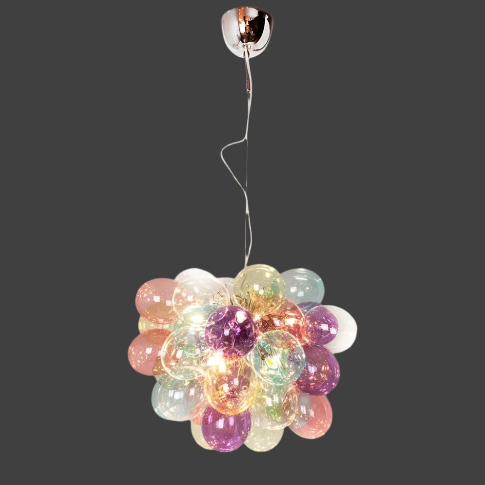 Colorful Glass Balloon Pendant Lamp | Whimsical Stained Design - Lamps