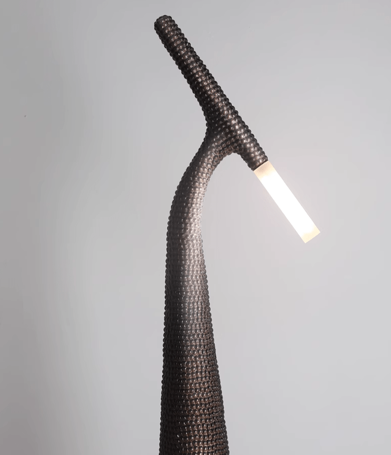 Luxury Modern Floor Lamp – Abstract Bronze Design Artistic Statement Lighting for Contemporary Interiors - Lamps