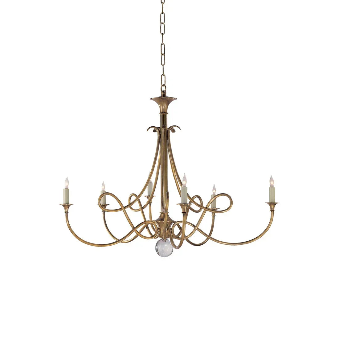 Vintage Gold 6-light Chandelier Traditional Candle-style Hanging Light Fixture for Dining Room or Entryway - Chandeliers