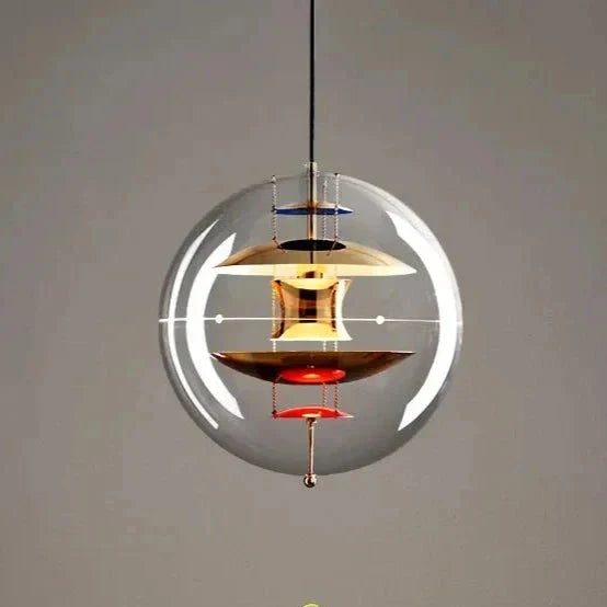 Globe Danish Led Pendant Light | Modern Hanging Lamp for Bedrooms & Living Spaces - Lamps