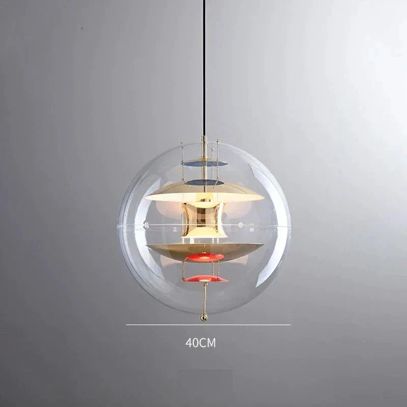 Globe Danish Led Pendant Light | Modern Hanging Lamp for Bedrooms & Living Spaces - Lamps