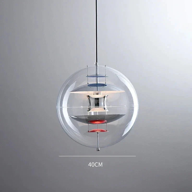 Globe Danish Led Pendant Light | Modern Hanging Lamp for Bedrooms & Living Spaces - Lamps