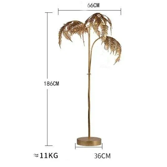 Luxury Floor Lamp | Palm Tree | 70 Inches Tall | Hollywood Regency Lighting for Living - Unique Lamps