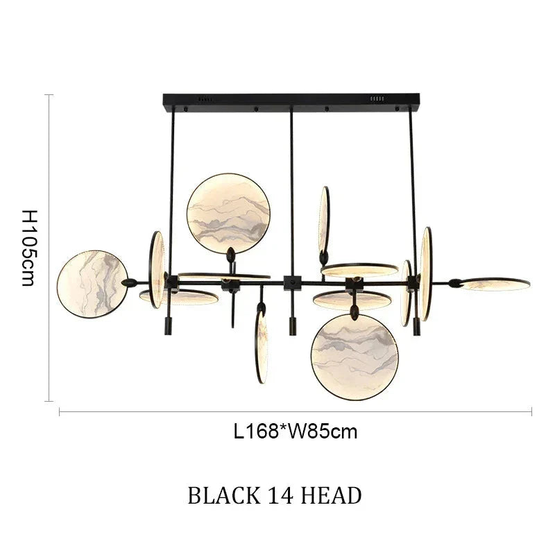 Luxury Marble Ceiling Lamp for Dining Room Kitchen Living - Semi-flush Mounts