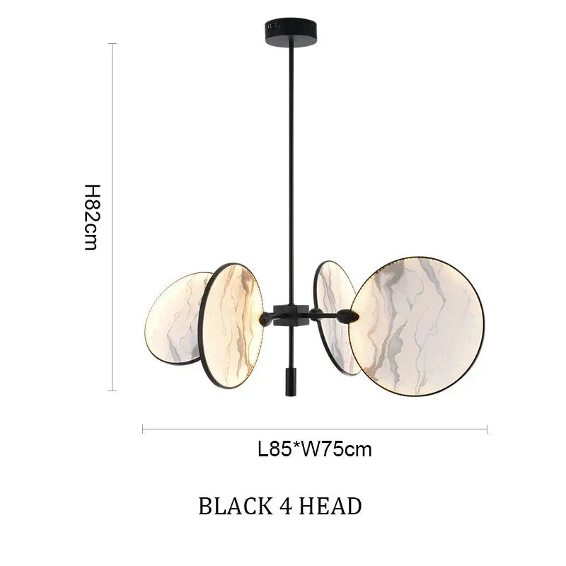 Luxury Marble Ceiling Lamp for Dining Room Kitchen Living - Semi-flush Mounts