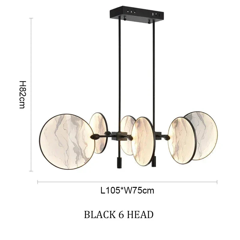 Luxury Marble Ceiling Lamp for Dining Room Kitchen Living - Semi-flush Mounts