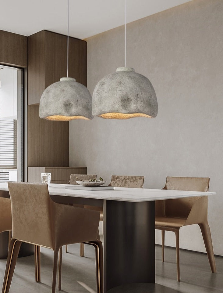 Modern Minimalism Pendant Lamps – Textured Ceramic Hanging Lights for Contemporary Interiors - Lamps