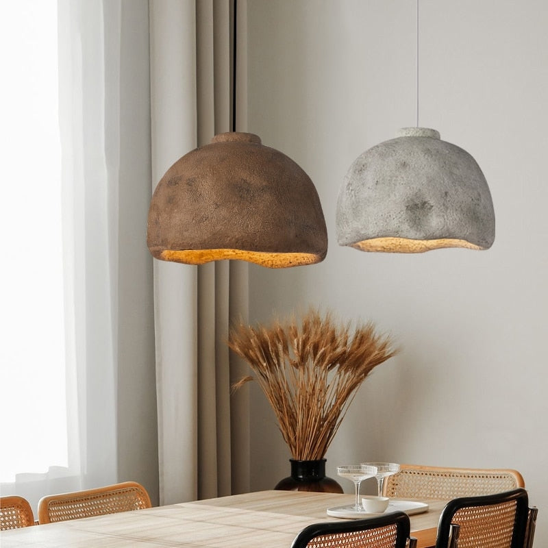 Modern Minimalism Pendant Lamps – Textured Ceramic Hanging Lights for Contemporary Interiors - Lamps