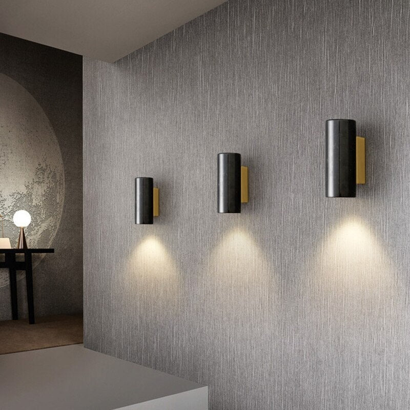 Italian Marble Wall Lamp | Elegant Luxury Lighting for Bedrooms & Living Rooms - Modern Sconces