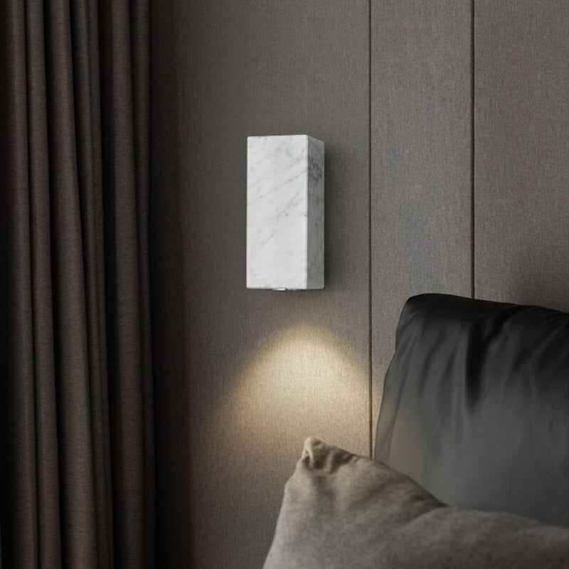 Italian Marble Wall Lamp | Elegant Luxury Lighting for Bedrooms & Living Rooms - Modern Sconces