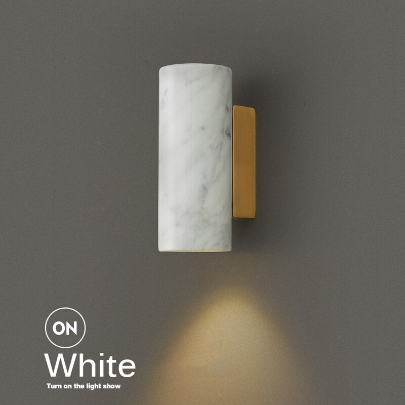 Italian Marble Wall Lamp | Elegant Luxury Lighting for Bedrooms & Living Rooms - Modern Sconces