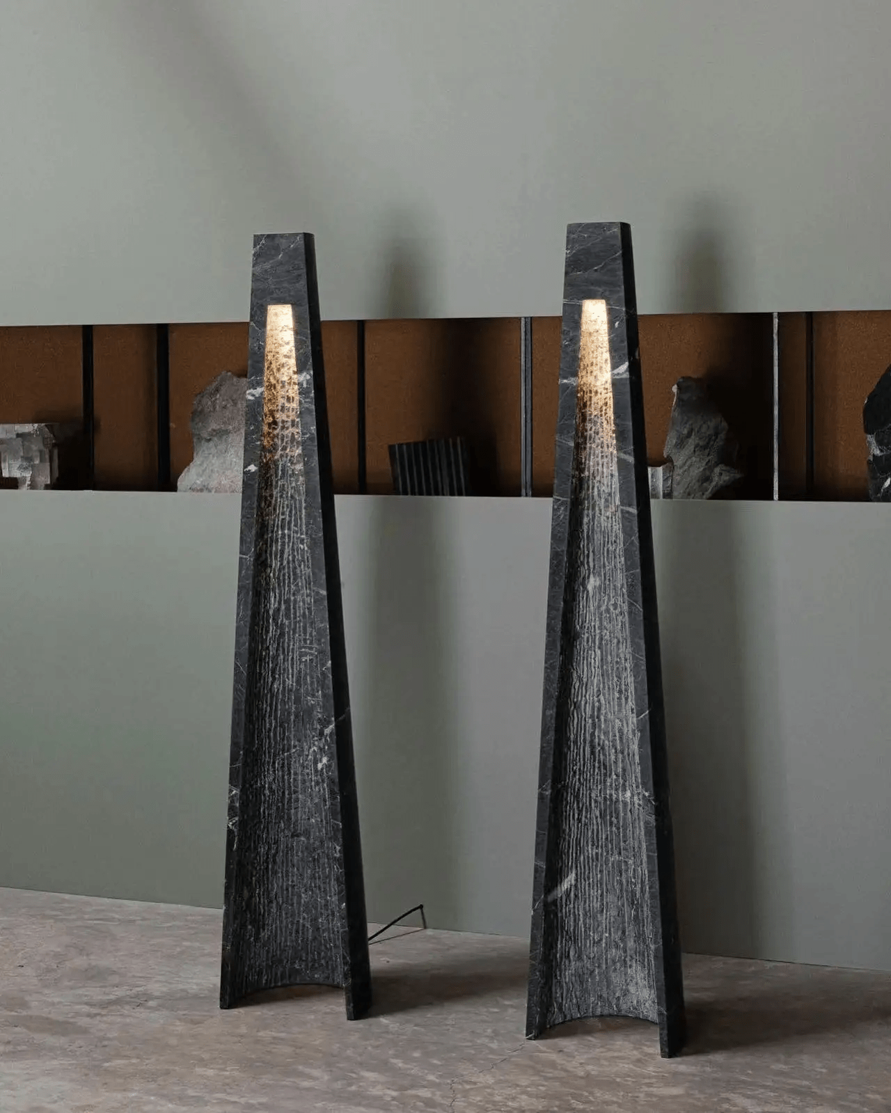 Luxurious Marble-effect Led Floor Lamp - 165cm Height Energy Efficient - Modern Lamps