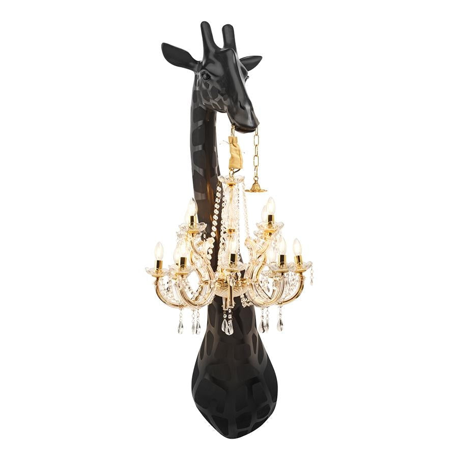 Giraffe Wall Lamp with Crystal Mary Therese Chandelier | Luxury Sconces for Elegant Spaces - Modern