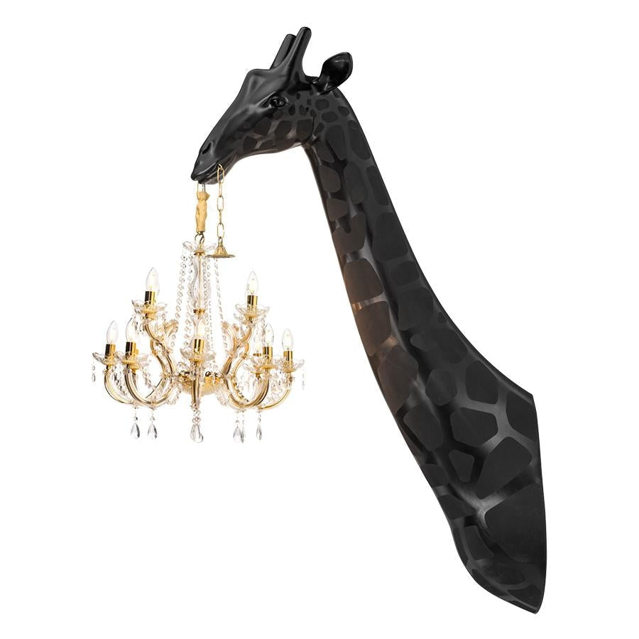 Giraffe Wall Lamp with Crystal Mary Therese Chandelier | Luxury Sconces for Elegant Spaces - Modern