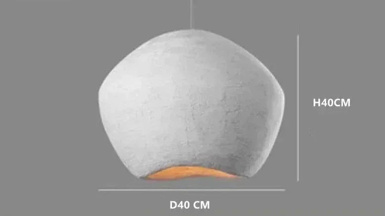 Hand Sculpted Pendant Lamp – Minimalist Modern Lighting for Restaurants Bars and Living Rooms - Lamps