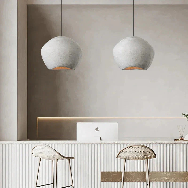 Hand Sculpted Pendant Lamp – Minimalist Modern Lighting for Restaurants Bars and Living Rooms - Lamps