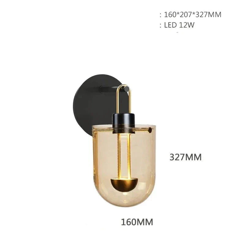 Minimalist Led Wall Lamp Bedside Sconce for Living Room - Lamps