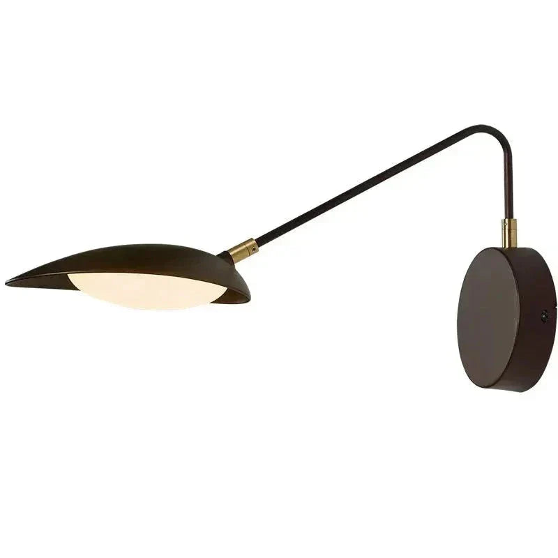 Modern Black Rotatable Wall Lamp Bedside Light Fixtures for Living Room - Minimalist Lamps