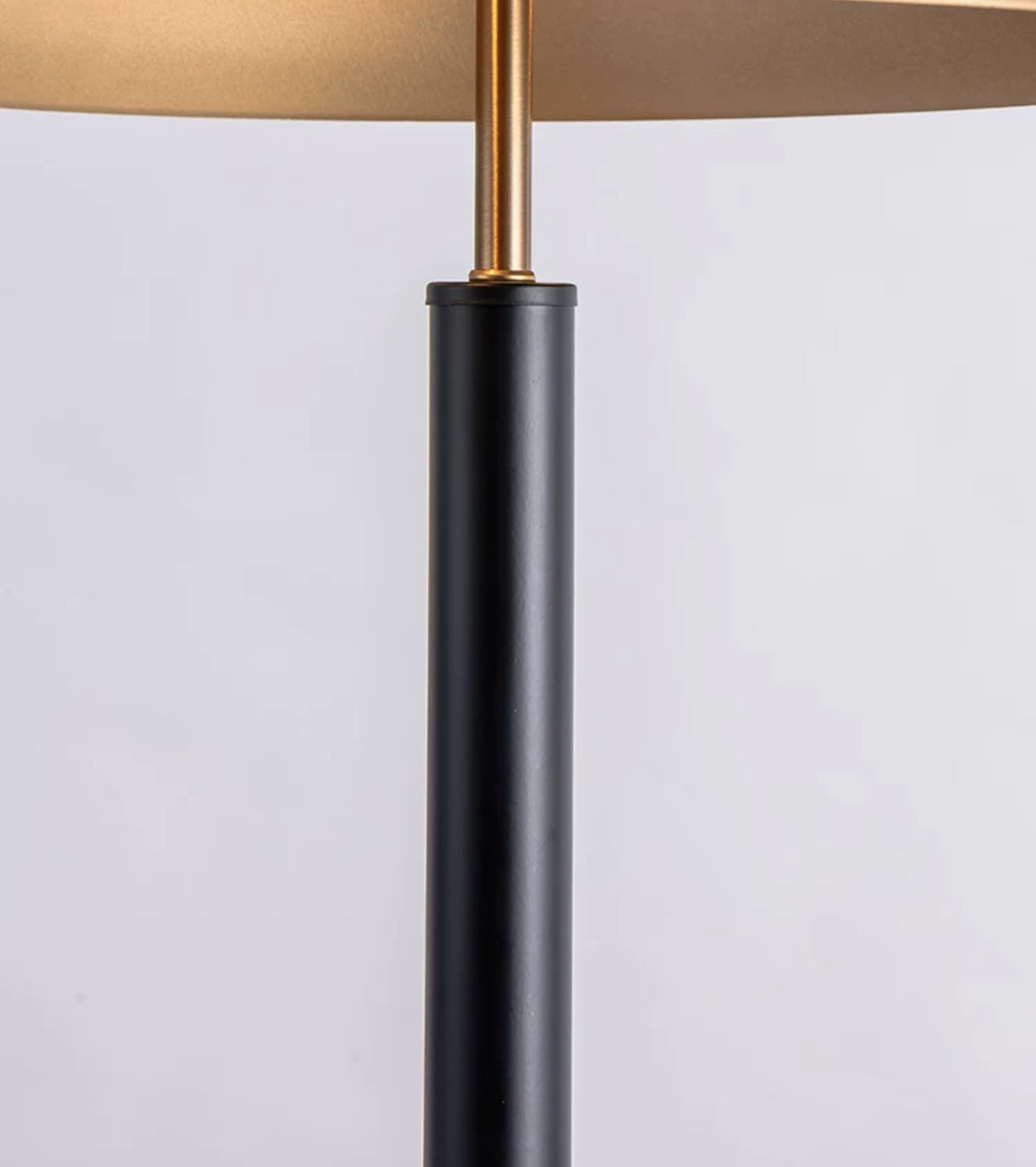 Modern Brass and Black Iron Table Lamp – Luxury Accent Light for Living Room or Bedroom - Art Deco Lamps