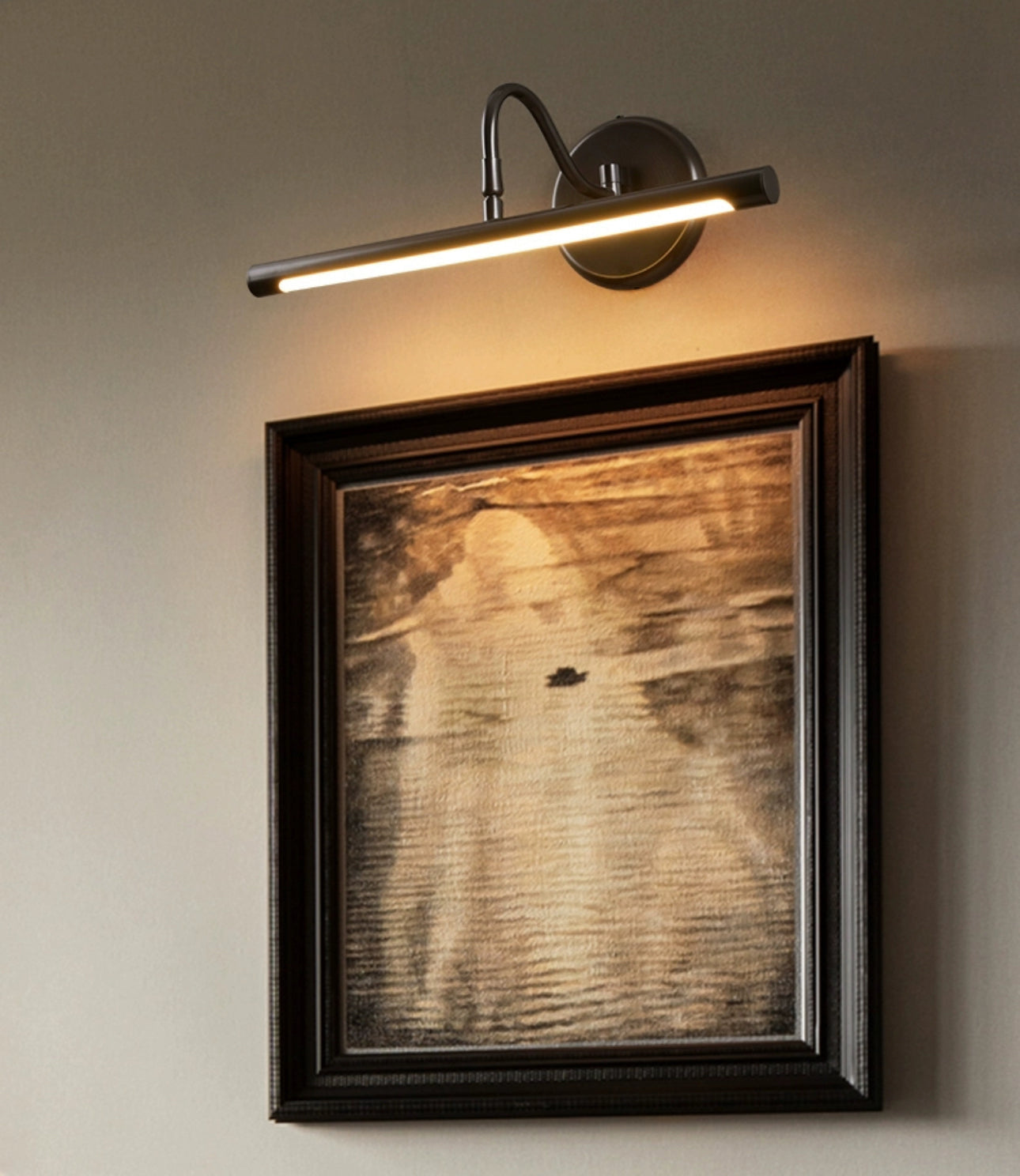 Modern Copper Led Wall Light – Adjustable Lamp for Artwork and Photos or Bathroom Mirror - Sconces