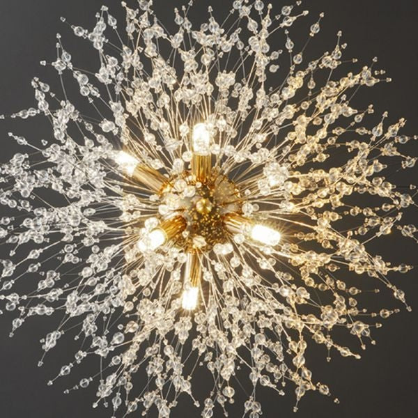 Modern Pendant Lighting | Crystal Dandelion Lamps | 1-light for Stairs Living Room Dining - Lamps