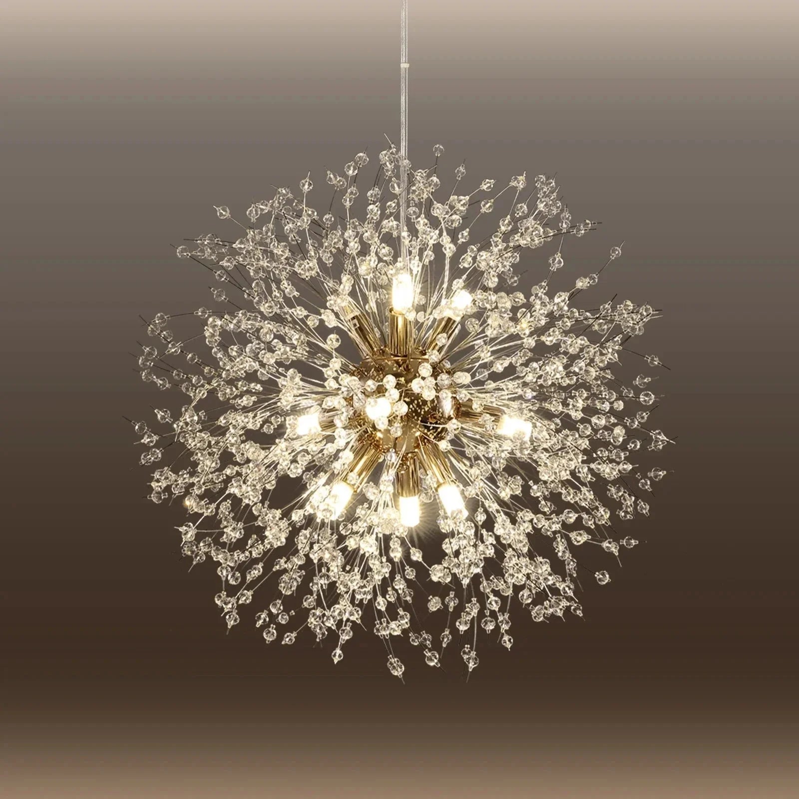 Modern Pendant Lighting | Crystal Dandelion Lamps | 1-light for Stairs Living Room Dining - Lamps