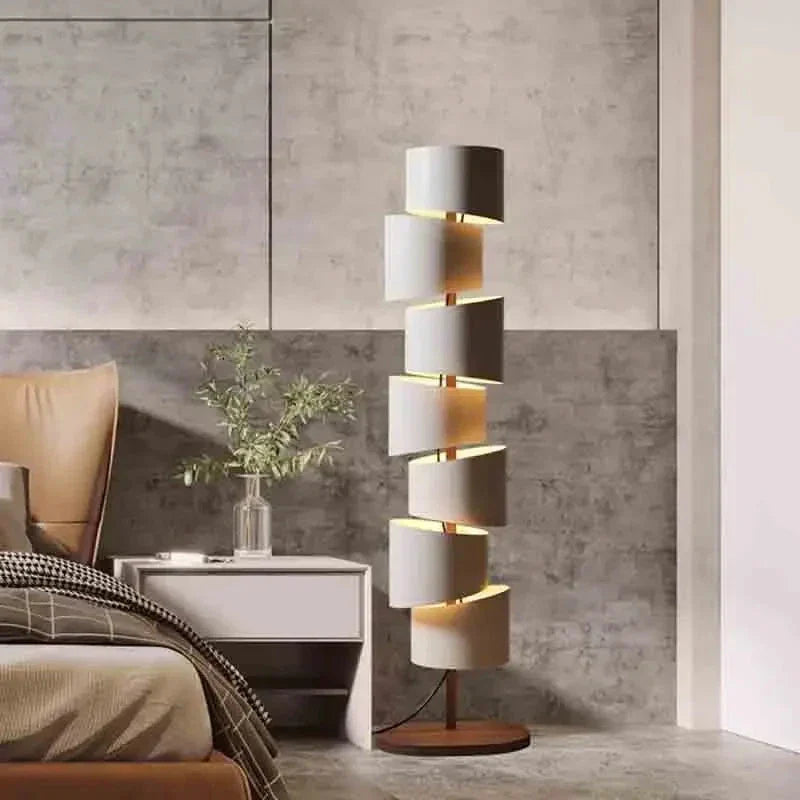 Modern Iron Tower Floor Lamp for Living Room Bedroom - Unique Lamps