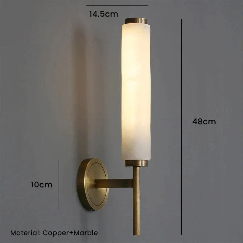 Modern Marble Wall Light Luxury Sconces for Living Room Bedside Lamps Hotels Halls