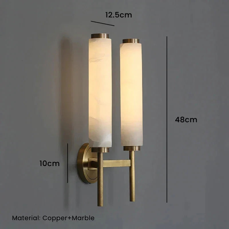 Modern Marble Wall Light Luxury Sconces for Living Room Bedside Lamps Hotels Halls