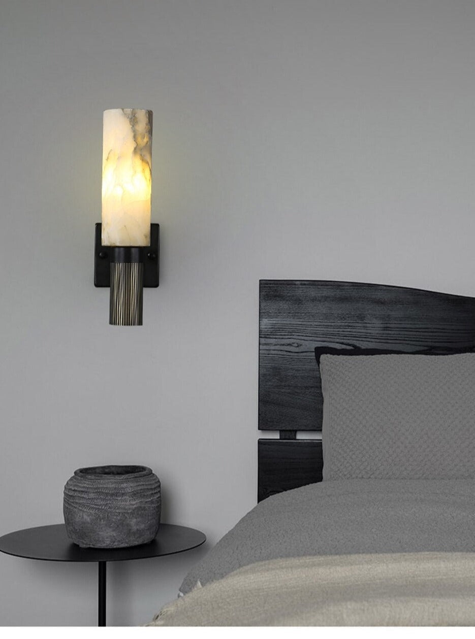 Luxury Wall Sconces| Real Marble Copper Base Lights for Living Room Hotel Restaurants - Modern Sconces