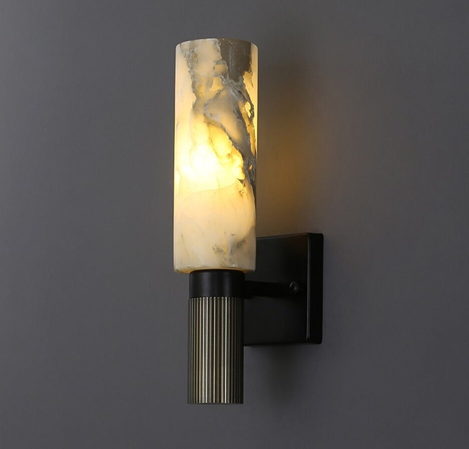 Luxury Wall Sconces| Real Marble Copper Base Lights for Living Room Hotel Restaurants - Modern Sconces