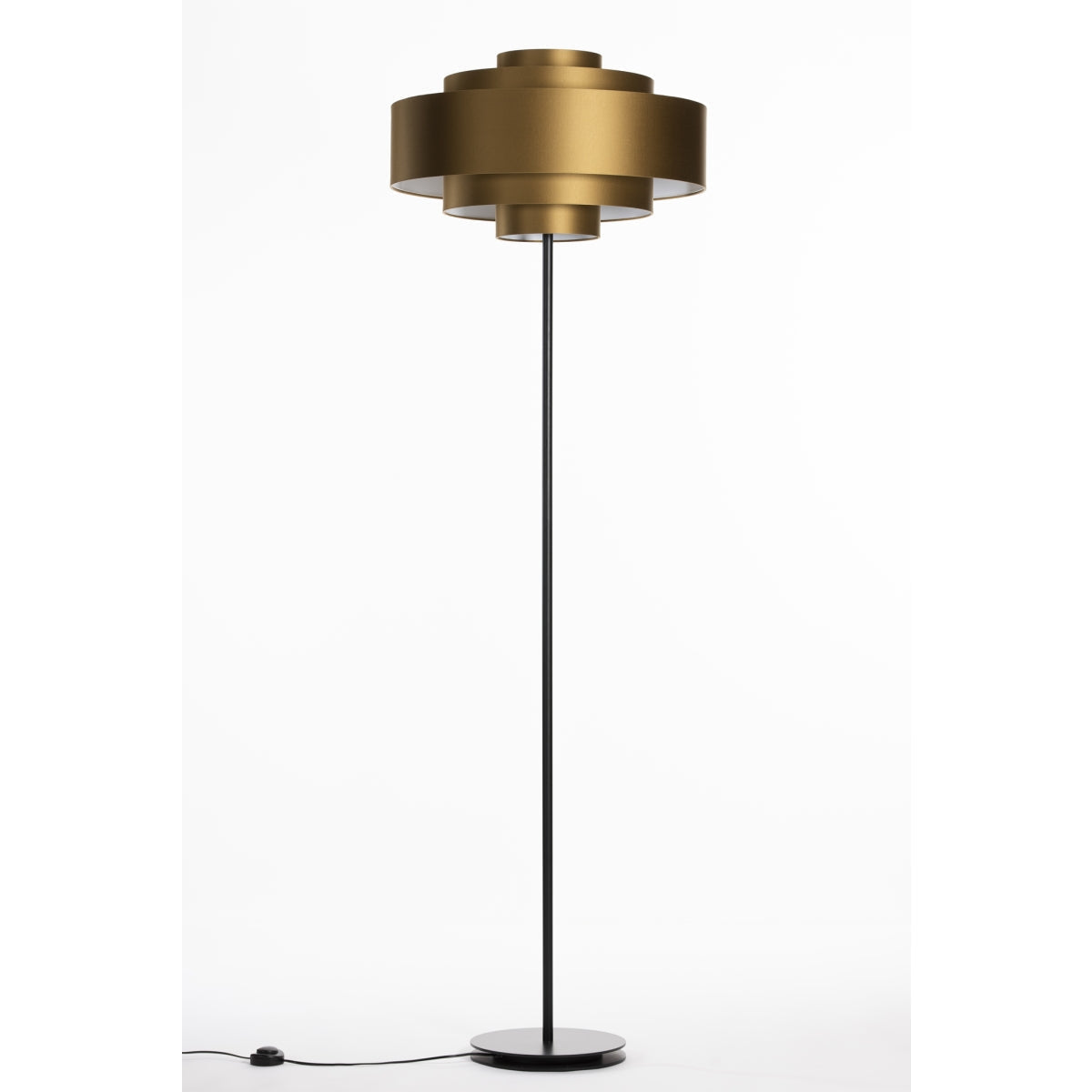 Modern Tiered Brass Floor Lamp – Luxury for Living Room Bedroom or Office - Lamps