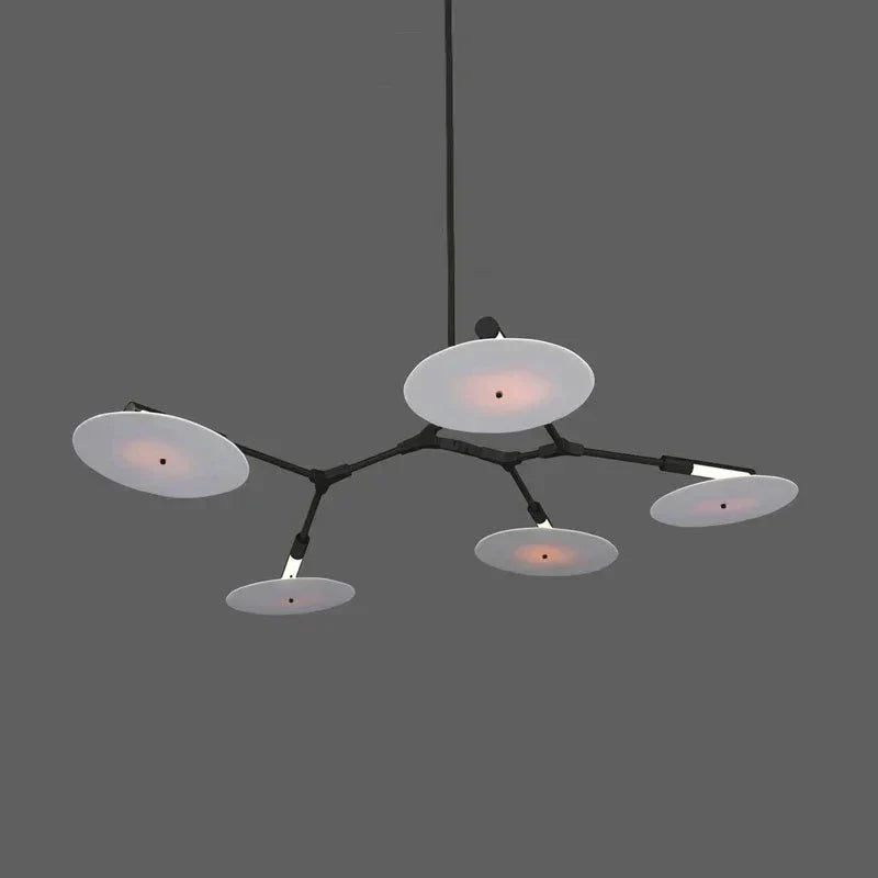 Modern Ufo Chandelier | Contemporary Ceiling Lamp for Living Room Dining Kitchen Island - Semi-flush Mounts