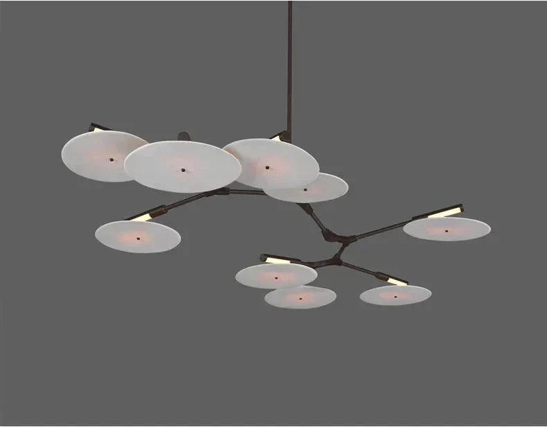 Modern Ufo Chandelier | Contemporary Ceiling Lamp for Living Room Dining Kitchen Island - Semi-flush Mounts