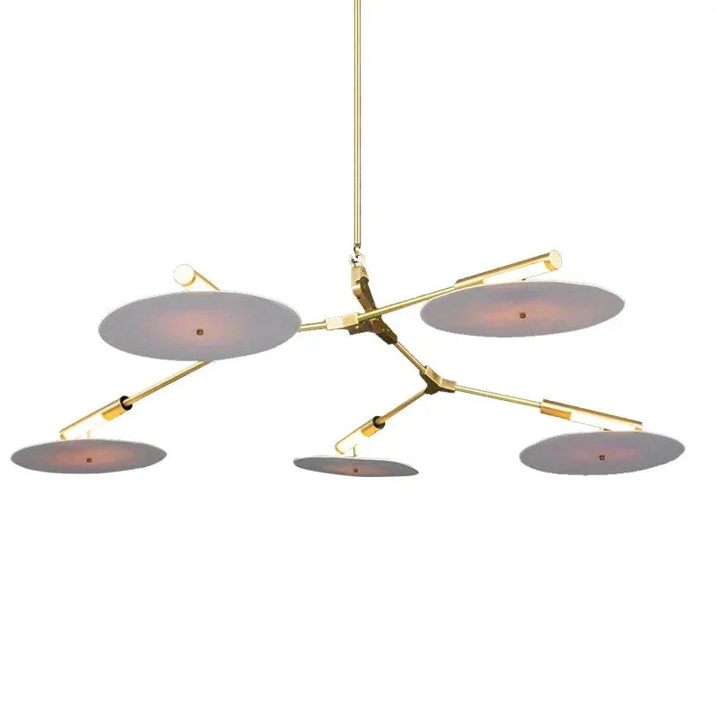 Modern Ufo Chandelier | Contemporary Ceiling Lamp for Living Room Dining Kitchen Island - Semi-flush Mounts