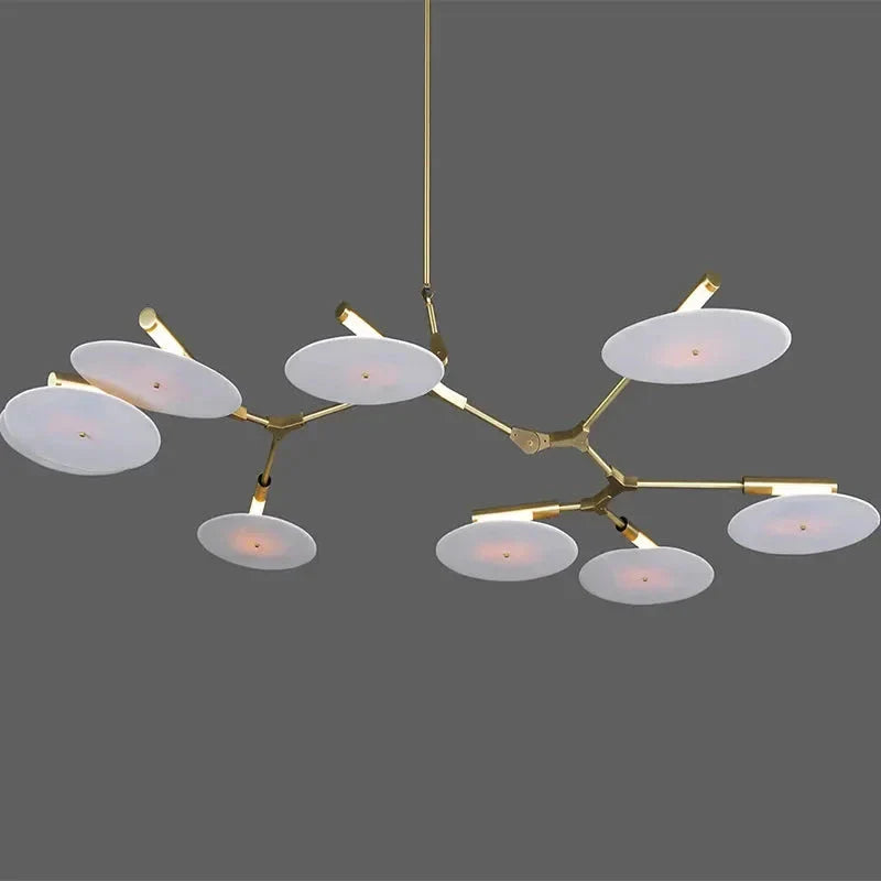 Modern Ufo Chandelier | Contemporary Ceiling Lamp for Living Room Dining Kitchen Island - Semi-flush Mounts