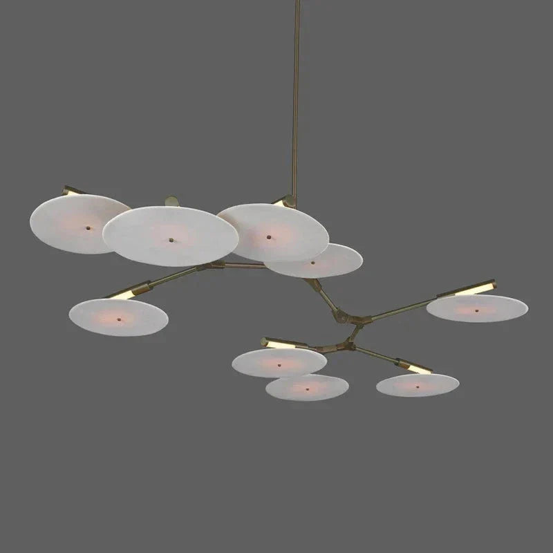 Modern Ufo Chandelier | Contemporary Ceiling Lamp for Living Room Dining Kitchen Island - Semi-flush Mounts