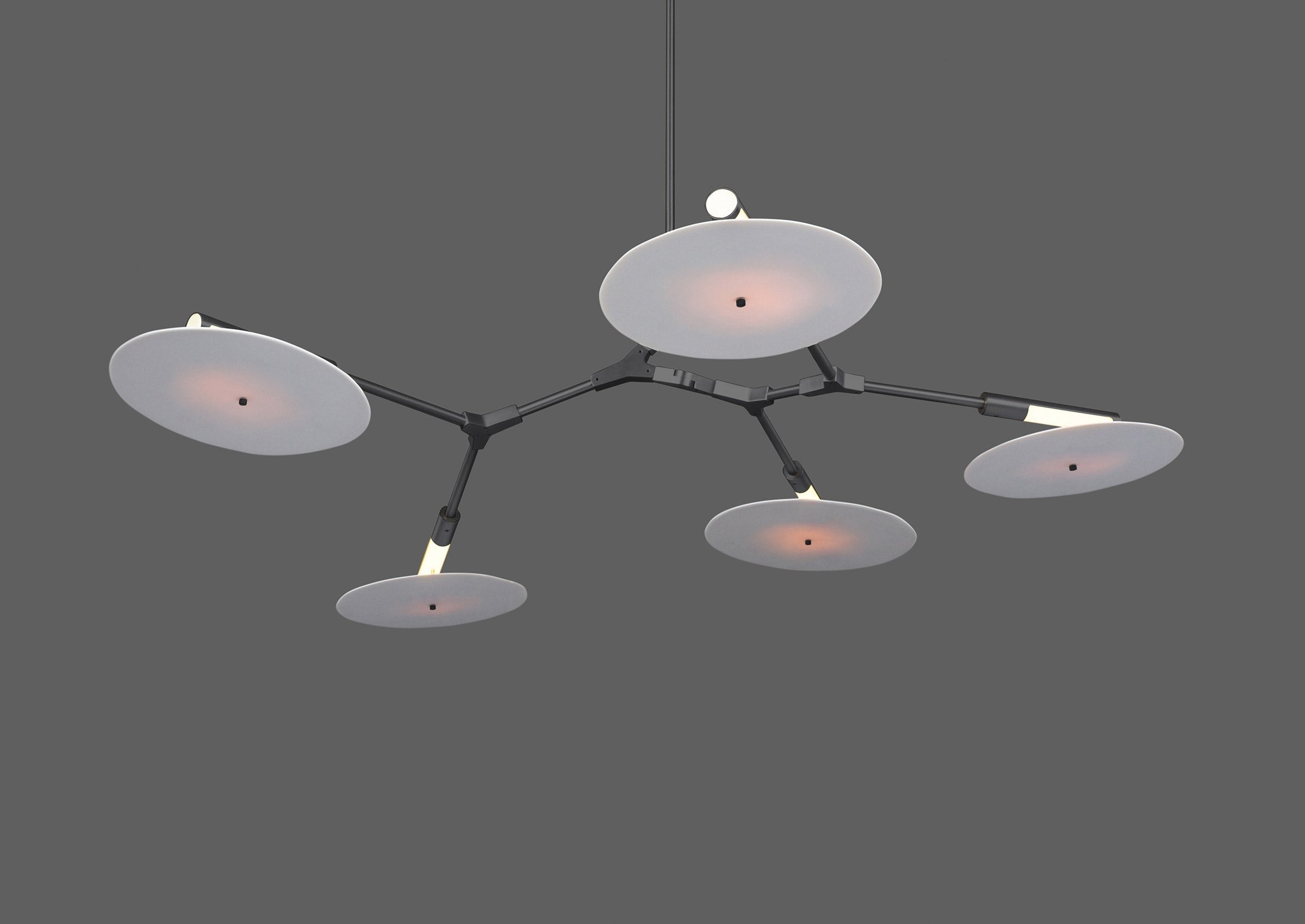 Modern Ufo Chandelier | Contemporary Ceiling Lamp for Living Room Dining Kitchen Island - Semi-flush Mounts