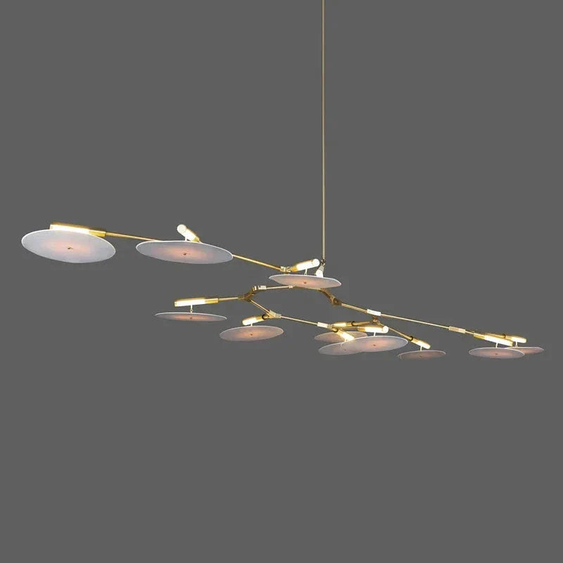 Modern Ufo Chandelier | Contemporary Ceiling Lamp for Living Room Dining Kitchen Island - Semi-flush Mounts