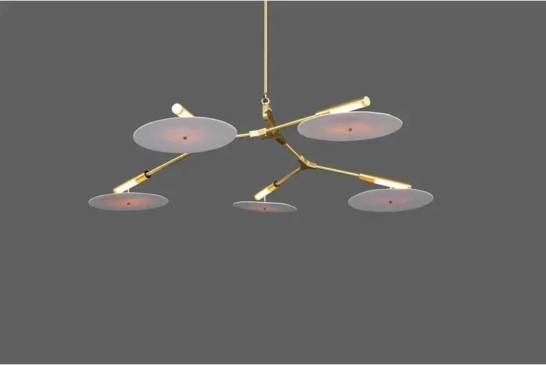 Modern Ufo Chandelier | Contemporary Ceiling Lamp for Living Room Dining Kitchen Island - Semi-flush Mounts