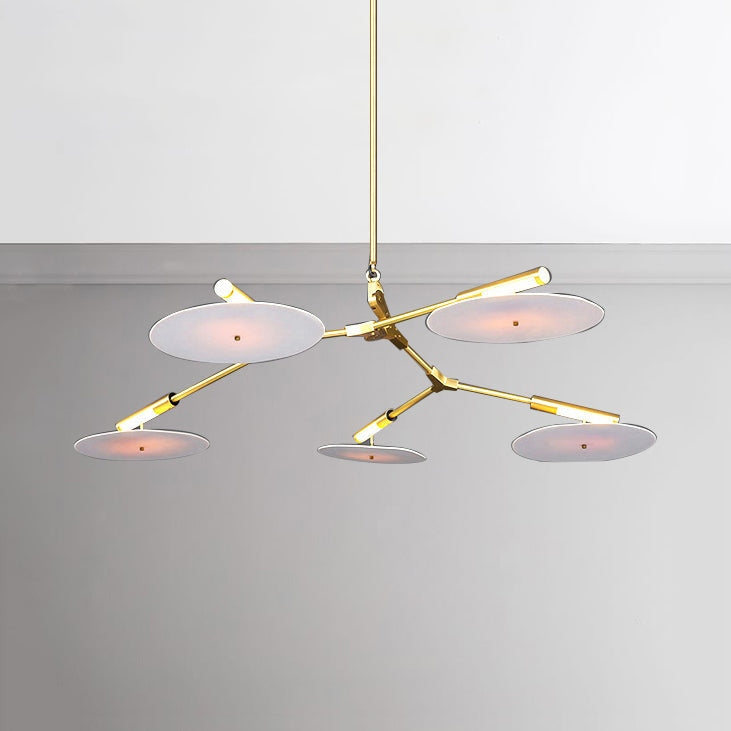 Modern Ufo Chandelier | Contemporary Ceiling Lamp for Living Room Dining Kitchen Island - Semi-flush Mounts